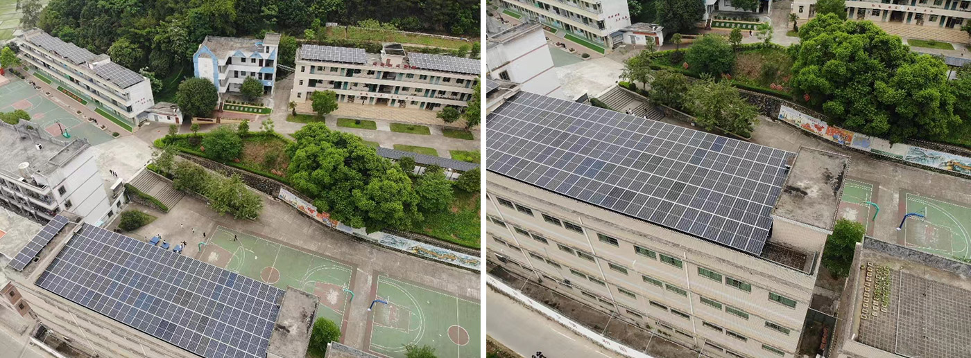 GuangNing Grid-Tied of 171.9KW Solar Power System