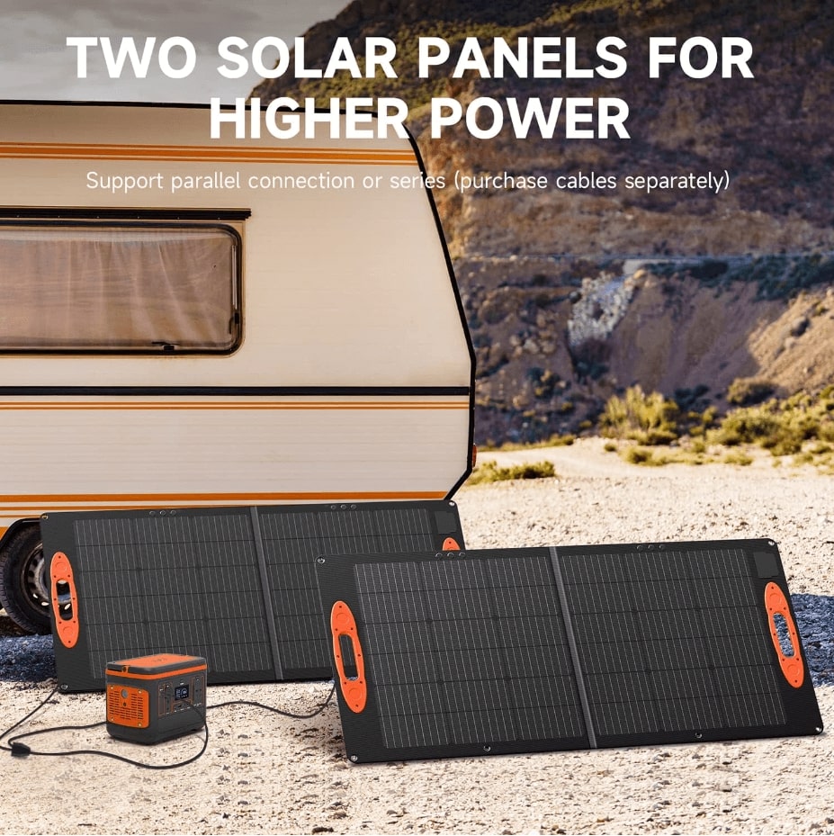 SF2-100W Foldable Solar Panel Portable Solar Battery Charger for Portable Power Station