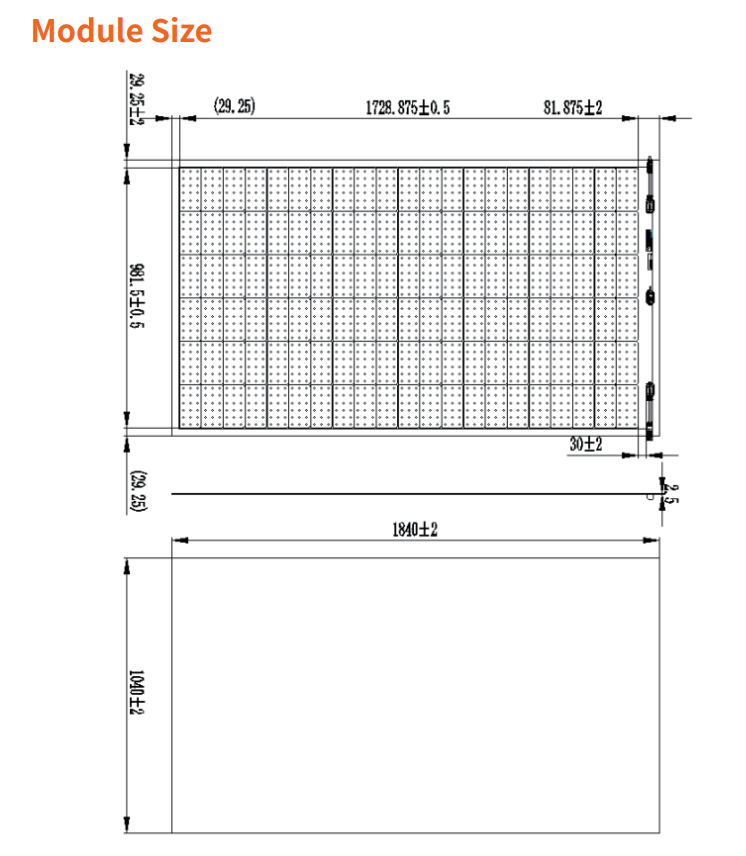 SF3-370W Flexible Solar Panels Monocrystalline PERC Lightweight Module