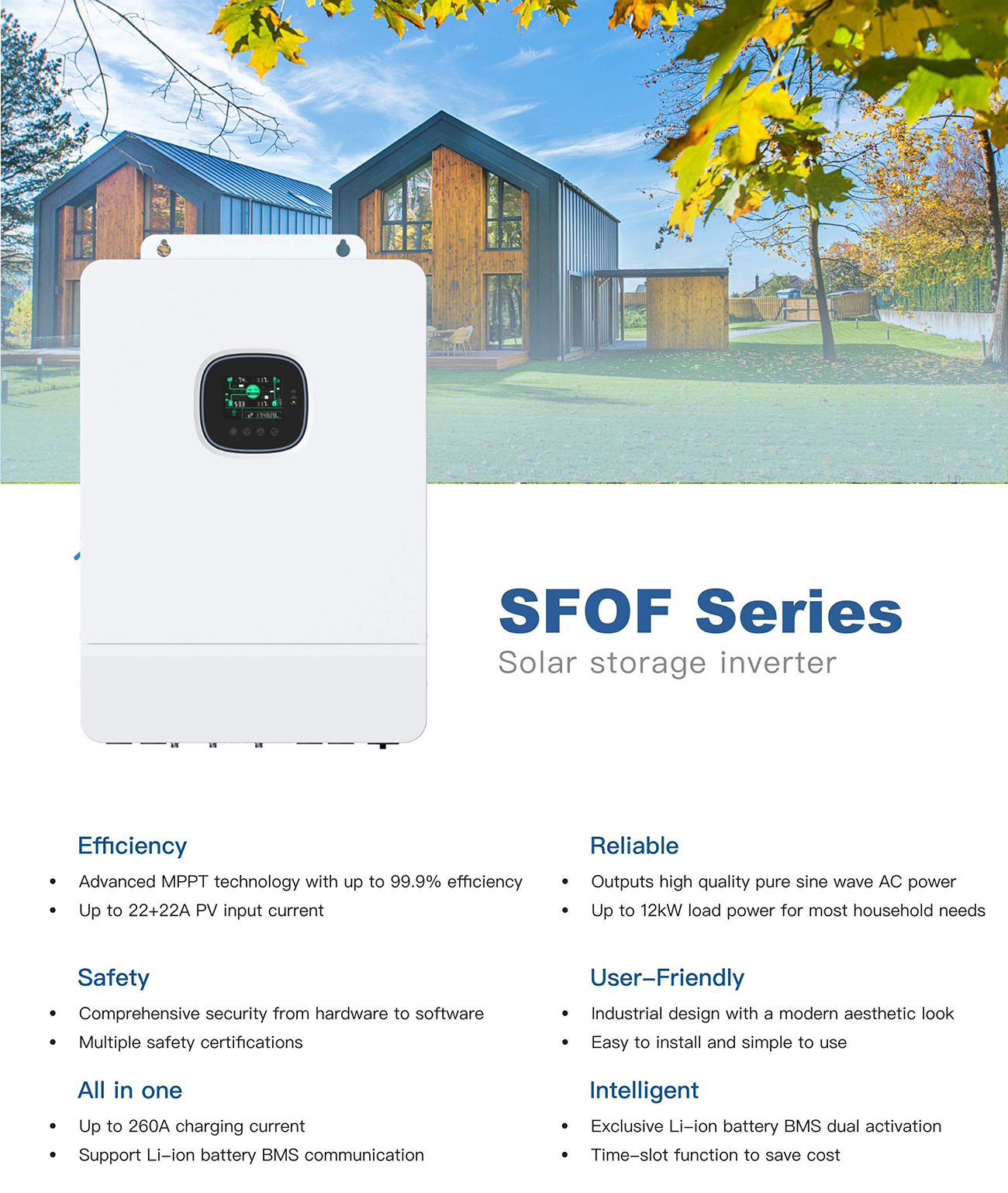 SFOF 8~12KW-H3 Off-grid Inverter