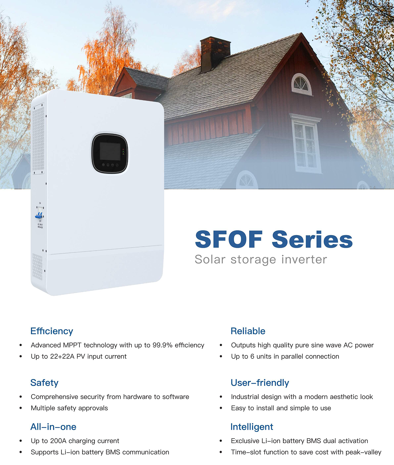 SFOF 8~10K-SP Off-grid Inverter