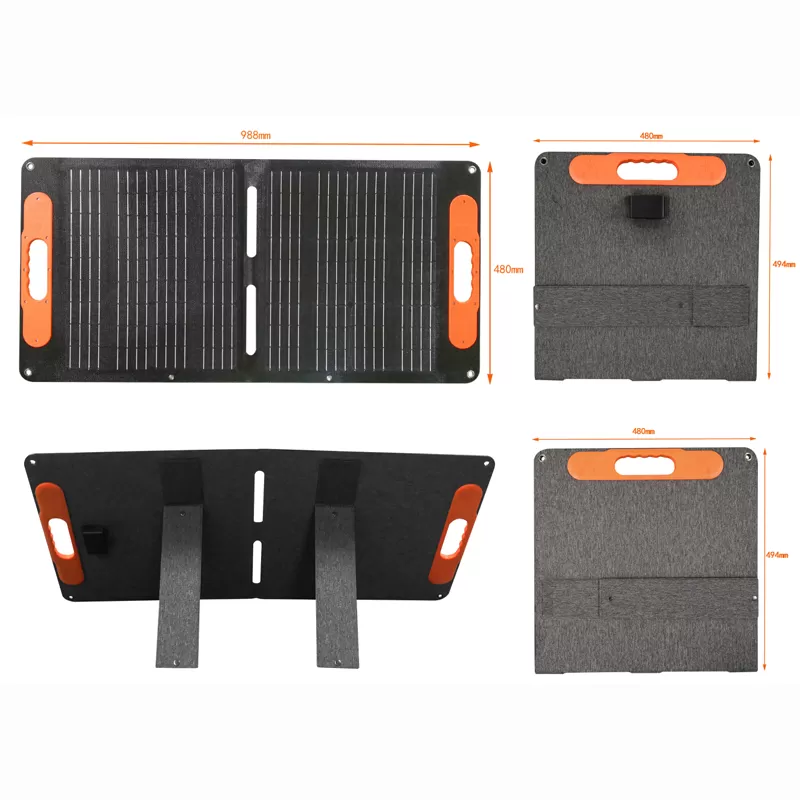 SF2-60W Foldable Solar Panel Portable Solar Battery Charger for Portable Power Station