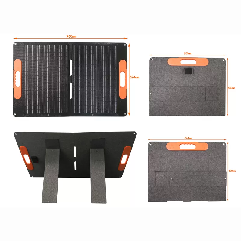 SF2-80W Foldable Solar Panel Portable Solar Battery Charger for Portable Power Station