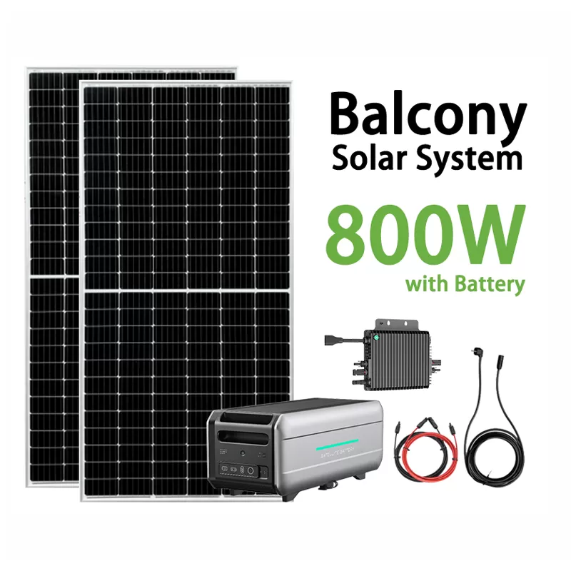 Singfo solar 800W balcony solar power system with battery